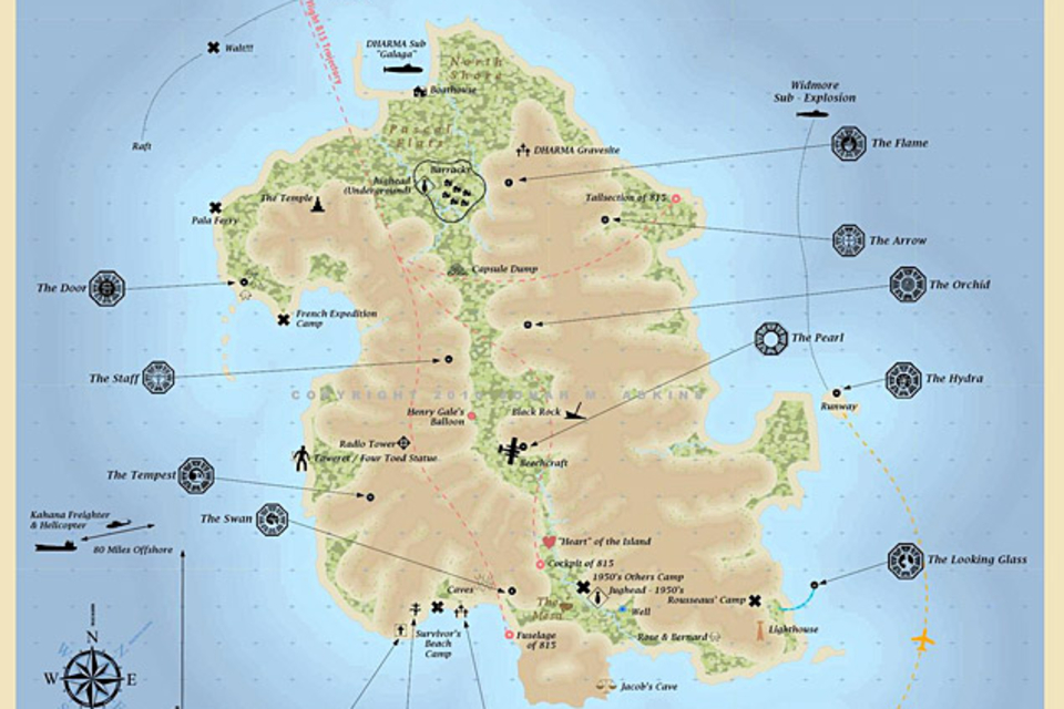 The Geography of LOST The Geography of LOST