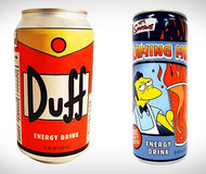 The Simpsons Duff Beer & Flaming Moe Energy Drinks
