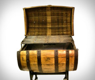 Whiskey Barrel BBQ Pit