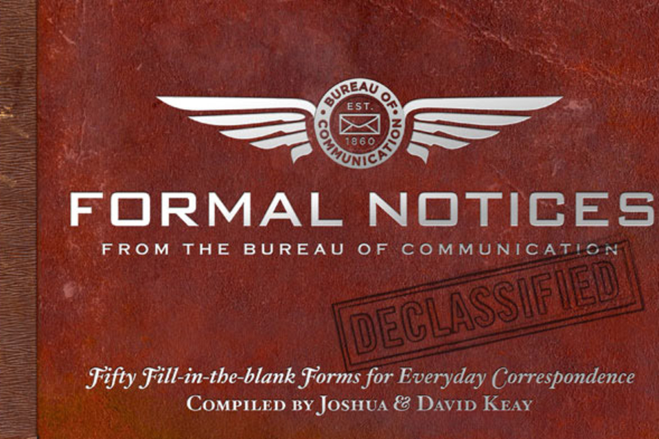 Formal Notices From The Bureau Of Communication Formal Notices From The Bureau Of Communication