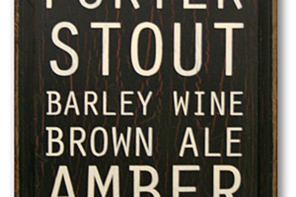 Types Of Beer Sign Types Of Beer Sign