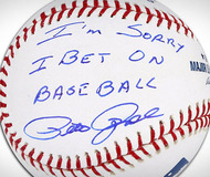 Pete Rose Apology Autographed Baseball