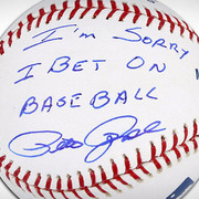Pete Rose Apology Autographed Baseball