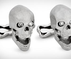 Ralph Lauren Purple Label Skull Cufflinks