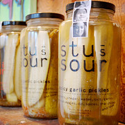 Stu's Sour Spicy Garlic Pickles