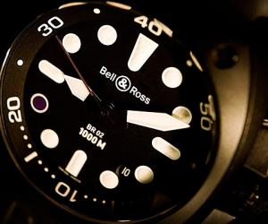 Bell & Ross Infiniti Carbon Case Purple 8 Pro Dial Watch
