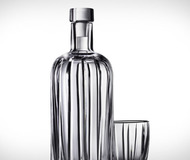 Absolut Crystal Pinstripe Bottle