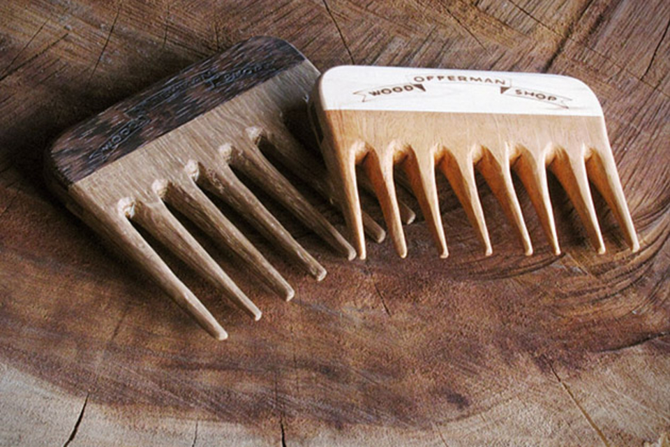 Offerman Woodshop Mustache Comb Offerman Woodshop Mustache Comb