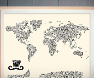 Moustache World Map