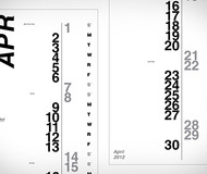 Vertical Calendar