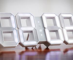 White & White Clock