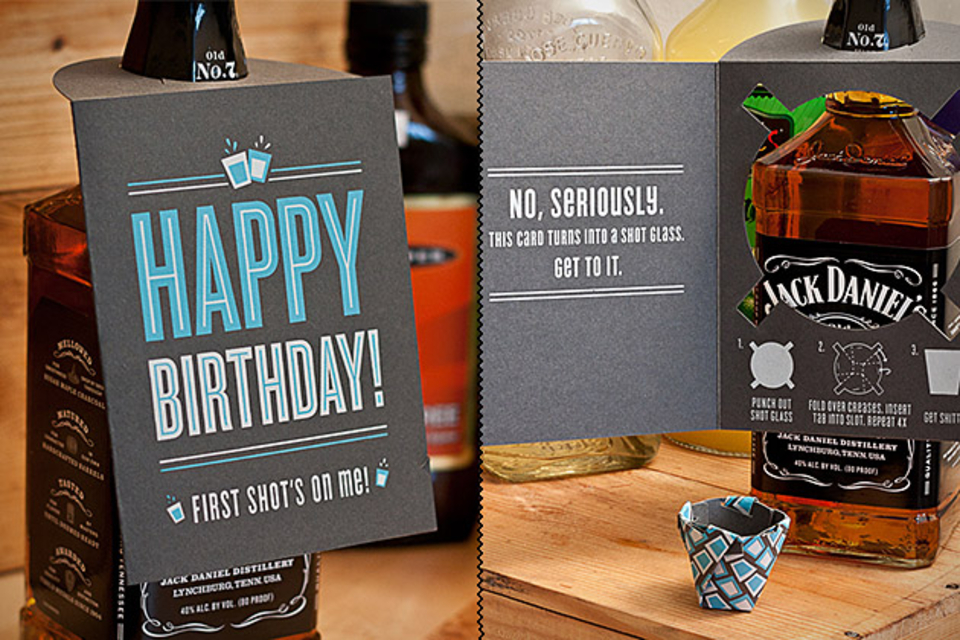 Shot Glass Card Shot Glass Card