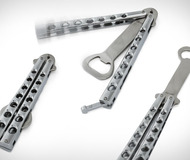 Butterfly Knife Styled Bottle Opener