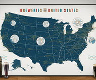 Breweries of the United States Map