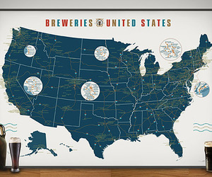 Breweries of the United States Map