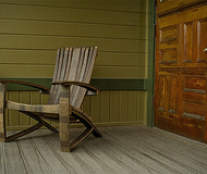 Whiskey Barrel Adirondack Chair