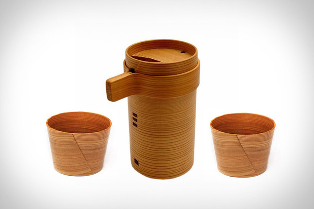 Wappa Cedar Sake Bottle