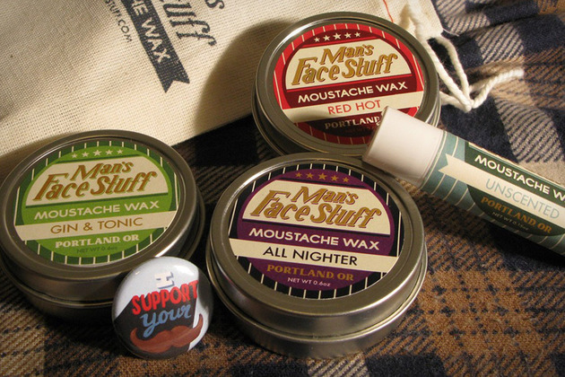 Man's Face Stuff Moustache Wax