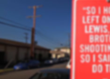 Rap Quote Street Signs: Los Angeles