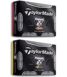 TaylorMade TP Red and Black Golf Balls