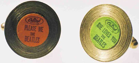 Beatles Gold Record Cufflinks