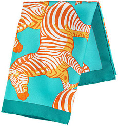 Hermes Silk Pocket Square
