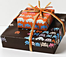 Space Invaders Wrapping Paper