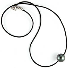 Black Tahitian Pearl Necklace