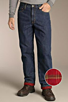 Eddie Bauer Flannel-Lined Jeans