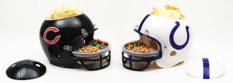 Bears vs. Colts Snack Helmets
