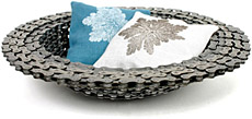Recycled Bicycle Chain Bowl
