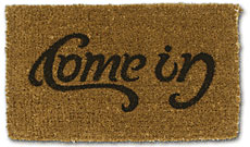 Come In/Go Away Doormat