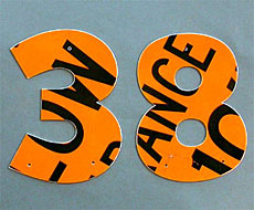 Traffic Sign House Numbers