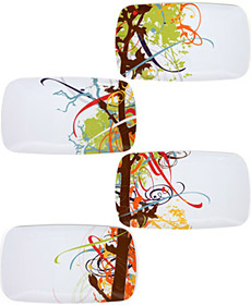 Ribbons & Boughs Plate Set