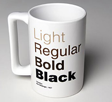 Helvetica Coffee Mug