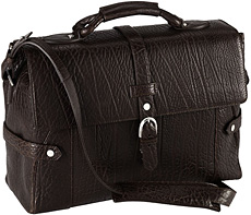 Salvatore Ferragamo Textured Leather Briefcase