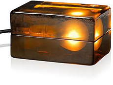 Amber Block Lamp