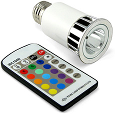 Multi-color LED Lightbulb