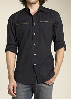 John Varvatos Zip Pocket Shirt