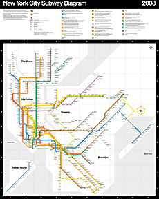 New York City Subway Diagram 2008