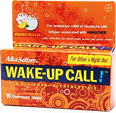 Alka-Seltzer Wake-Up Call