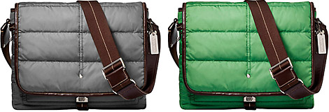 Coach Quilted Nylon Map Bag