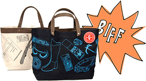 Jack Spade Reversible Superhero Coal Bag