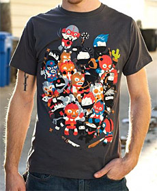 Ninjas vs Luchadores T-Shirt