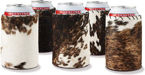 Cowhide Koozies 
