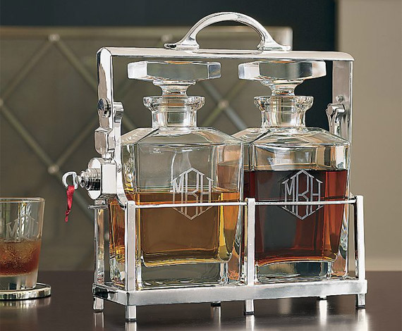 Monogram Locking Caddy & Decanters