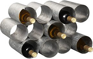 Galvanized Wine Rack