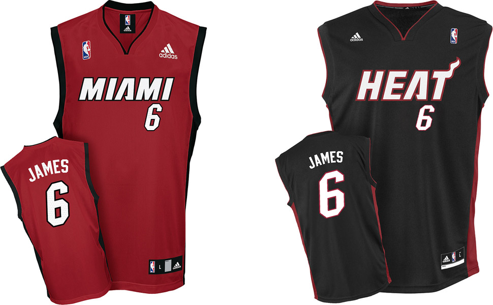 lebron james heat. LeBron James Miami Heat Jersey