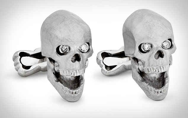 Ralph Lauren Purple Label Skull Cufflinks