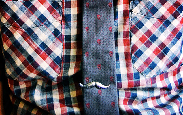 Moustache Tie Clip